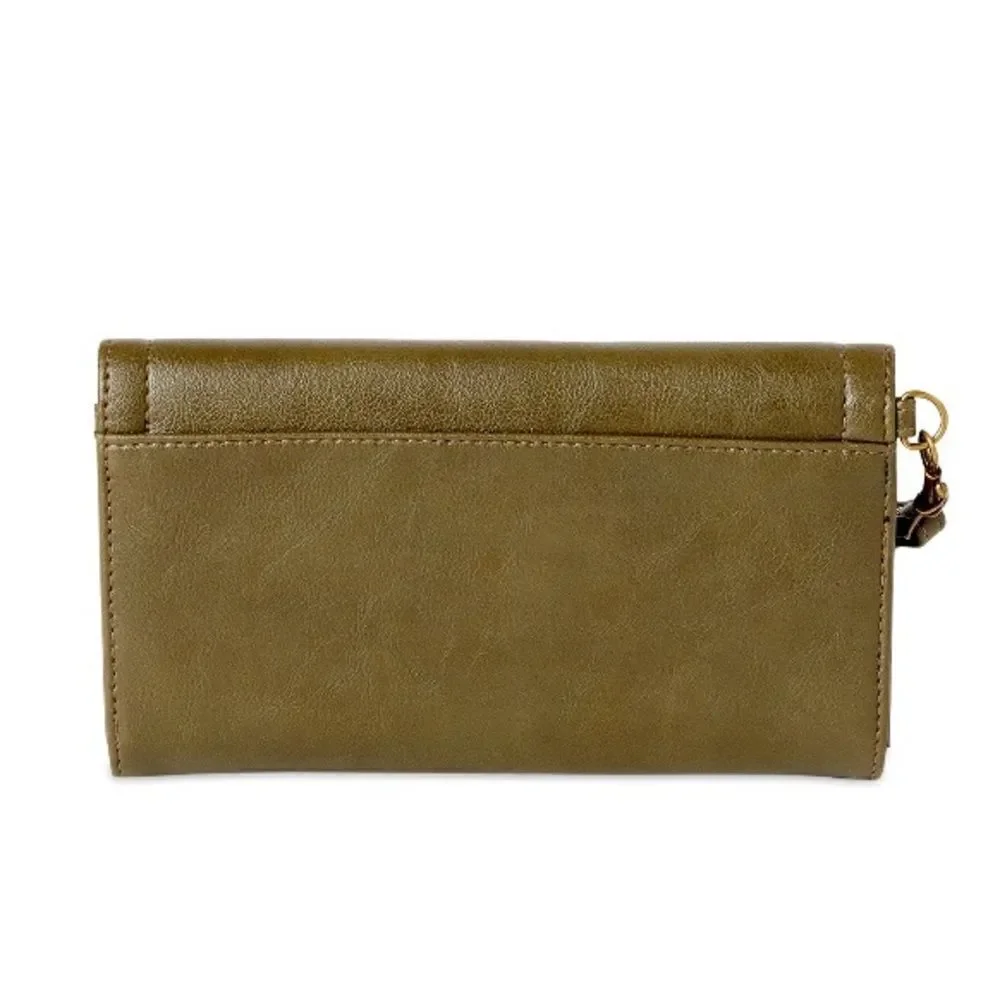 Olive Green Wristlet Wallet‎